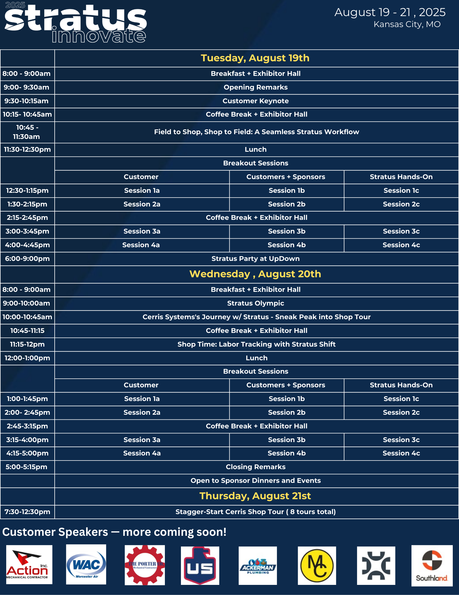 2025 Stratus Innovate Agenda One Pager- Update 2025 Stratus Innovate Agenda One Pager- Update